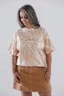 Camiseta Agroecológica Rupestre Tie-dye Açafrão - Fit Oversized